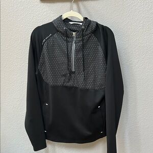 Peter Millar Black and Gray Hooded Pullover